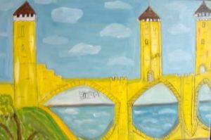 Voir le détail de cette oeuvre: Pont Valentre a Cahors     Lot 